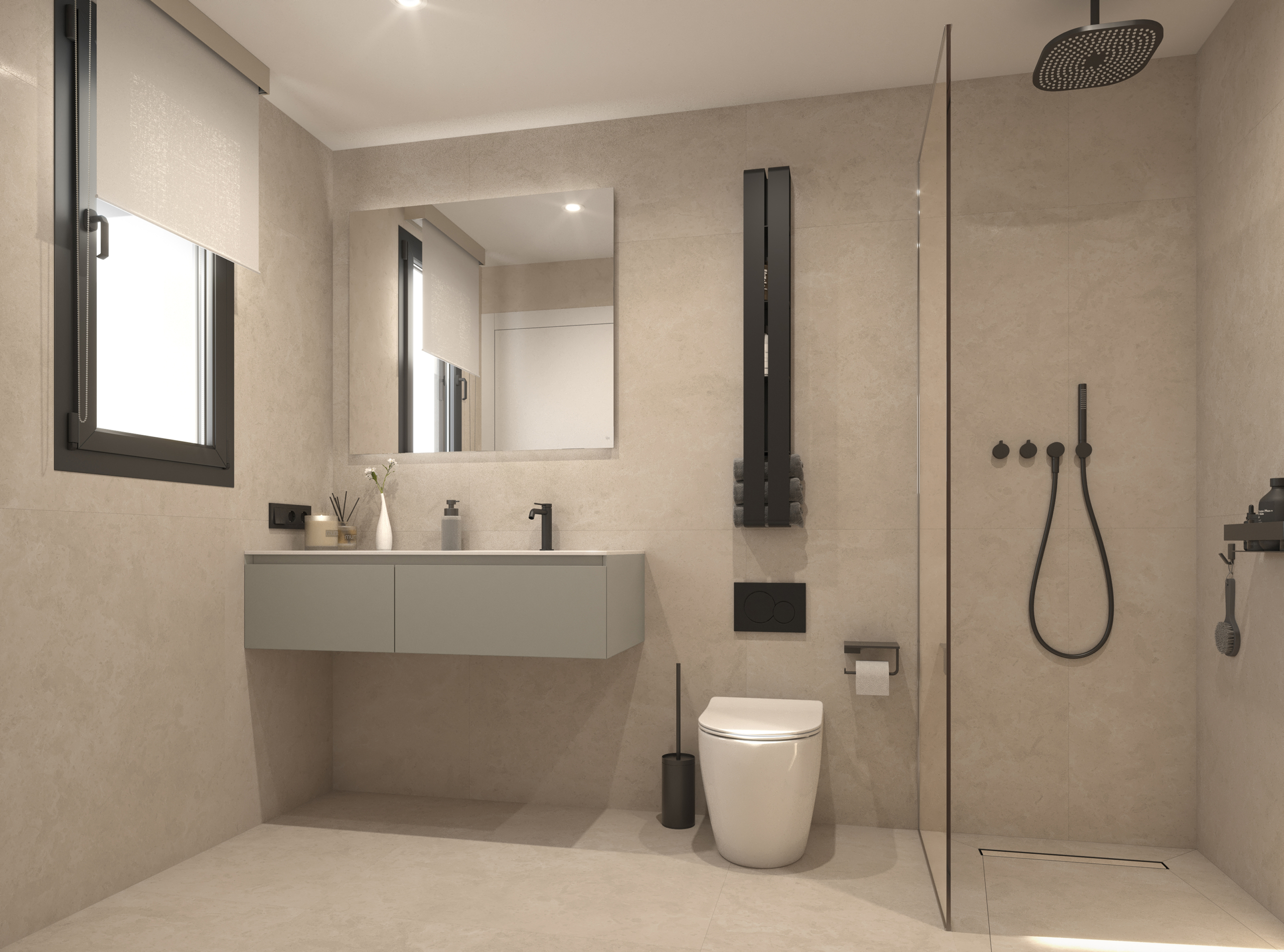 INTERIOR BAÑO MOD LQ Apartamentos de obra nueva en Catral