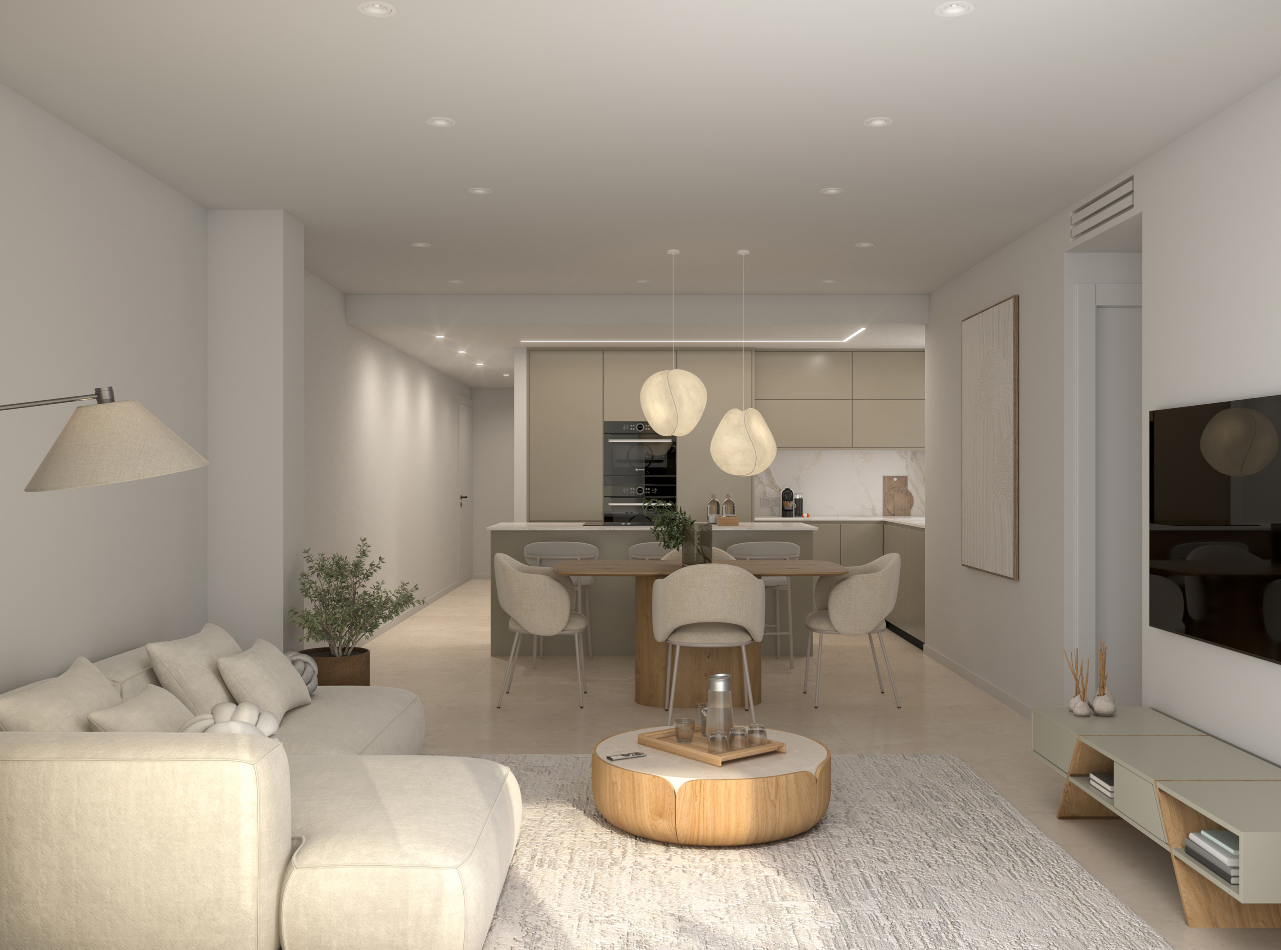 INTERIOR SALON MOD LQ Apartamentos de obra nueva en Catral