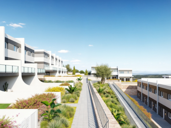 Nueva promoción de casas adosadas en construcción en Balcon de Fienstrat,