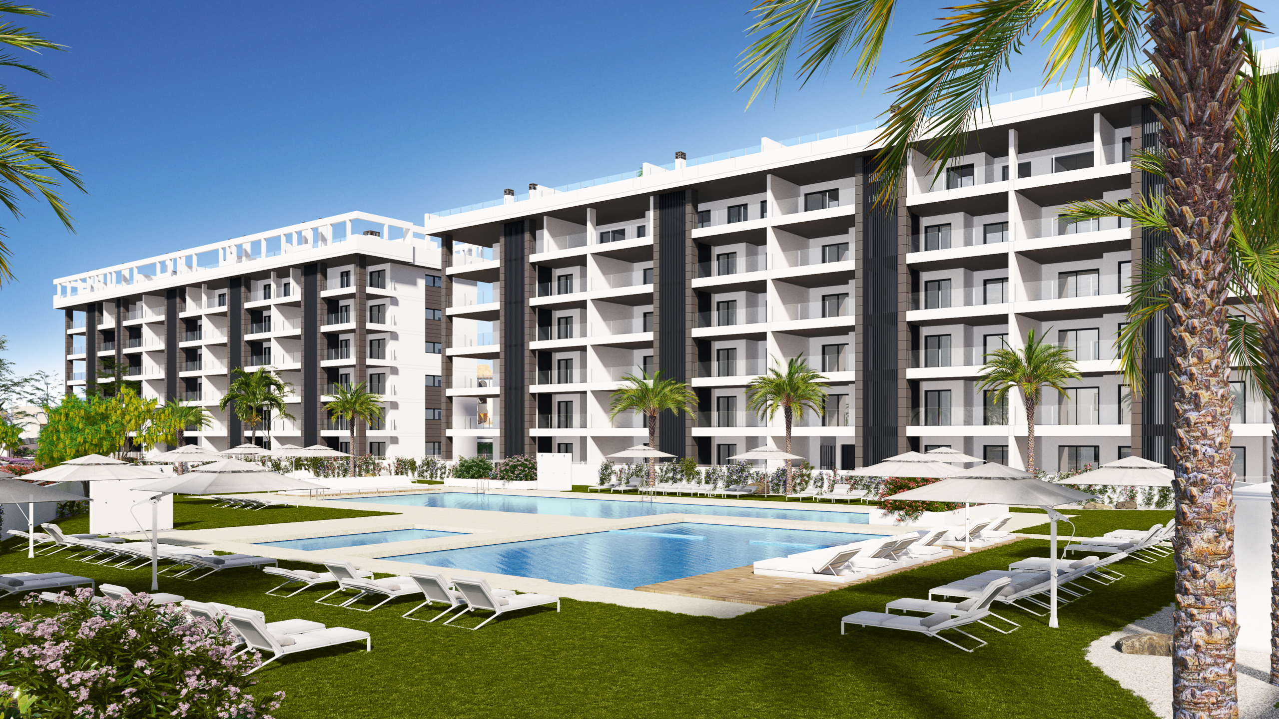 A3.3_Eden Beach-apartments-Torrevieja-swimming pool_Nov 24_2 Apartamentos de diseño y vistas al Mediterráneo La Mata, Torrevieja