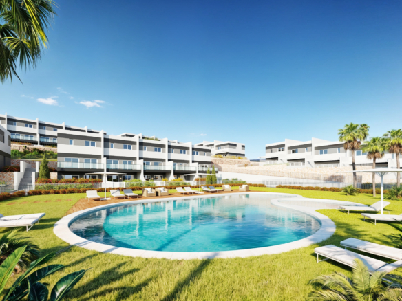 Nueva promoción de casas adosadas en construcción en Balcon de Fienstrat,<span class="ninja-ref-data" data-ref="F0003" style="display:none;"></span>