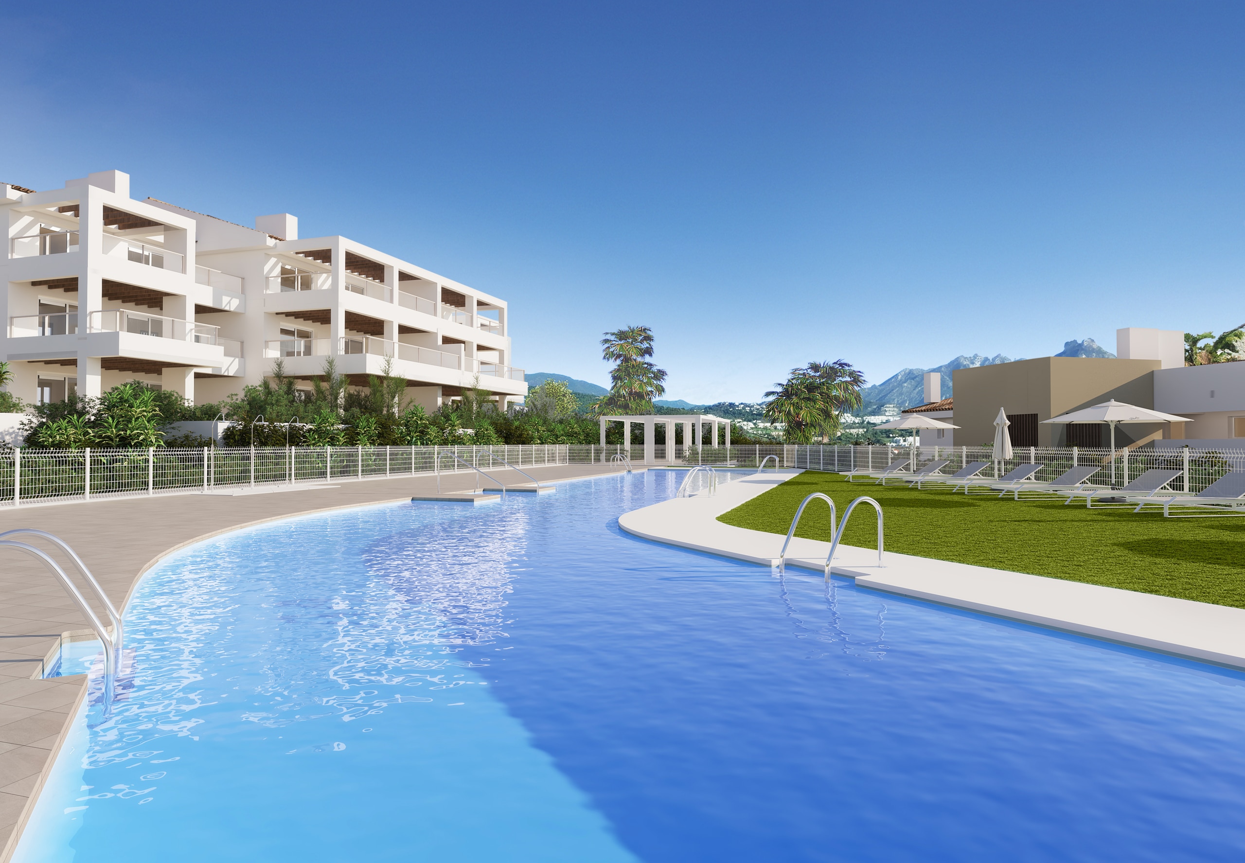 Nueva promocione en construcion en una zuna de total lujo y vistas panorámicas en Malaga