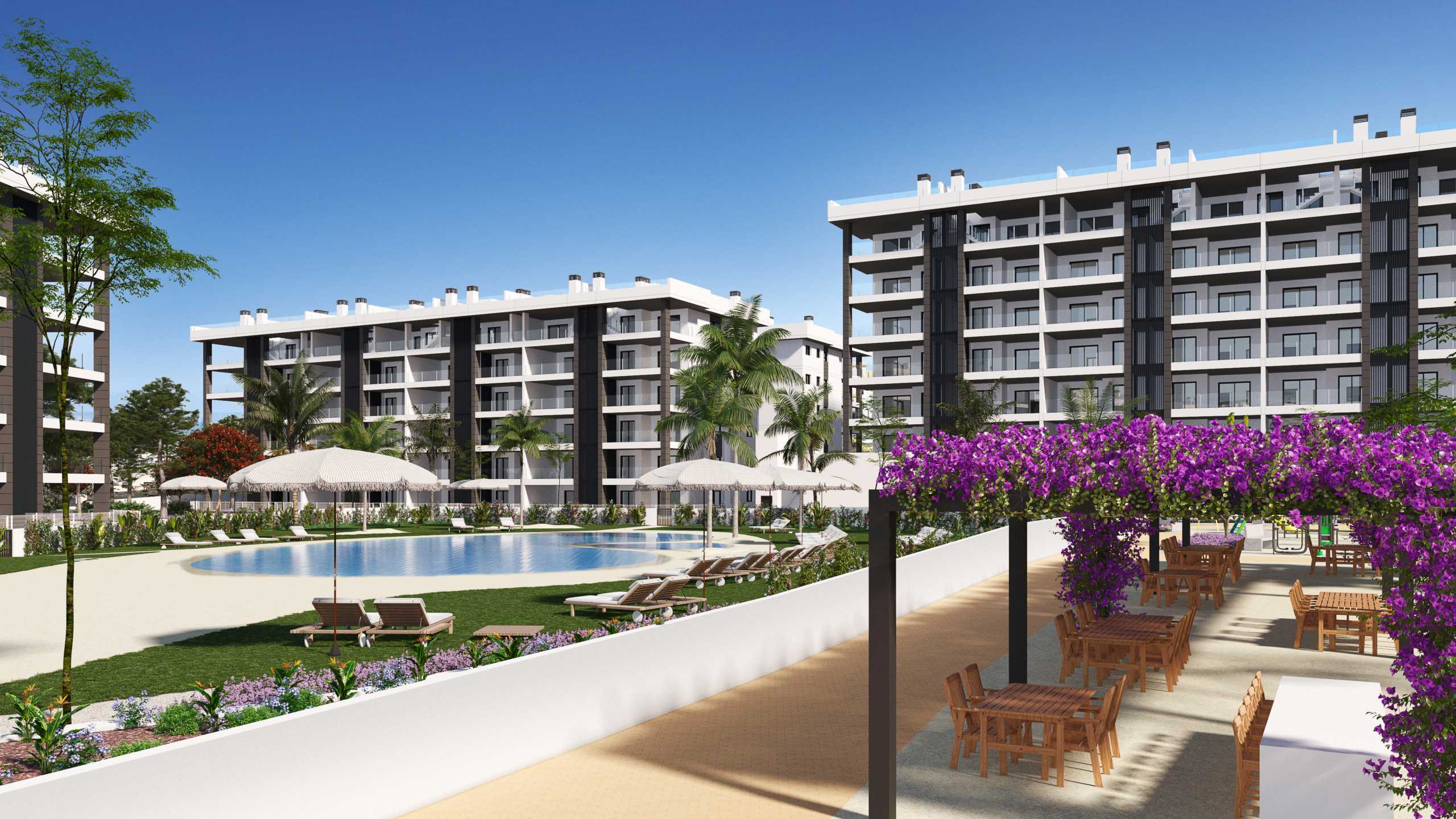 A4.1-Eden Beach-apartments-Torrevieja-communal areas-Nov 24_2 Apartamentos de diseño y vistas al Mediterráneo La Mata, Torrevieja