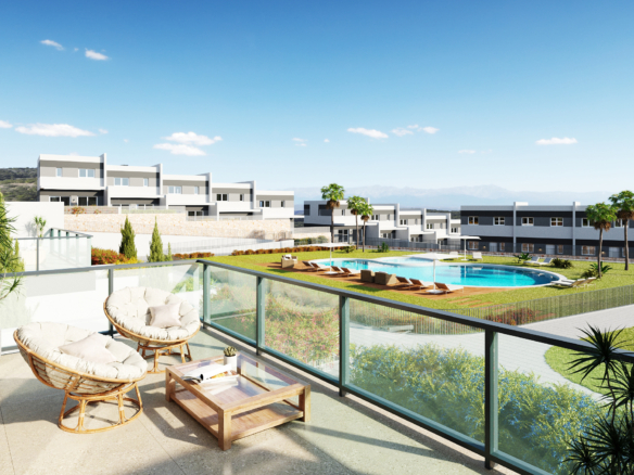 Nueva promoción de casas adosadas en construcción en Balcon de Fienstrat,