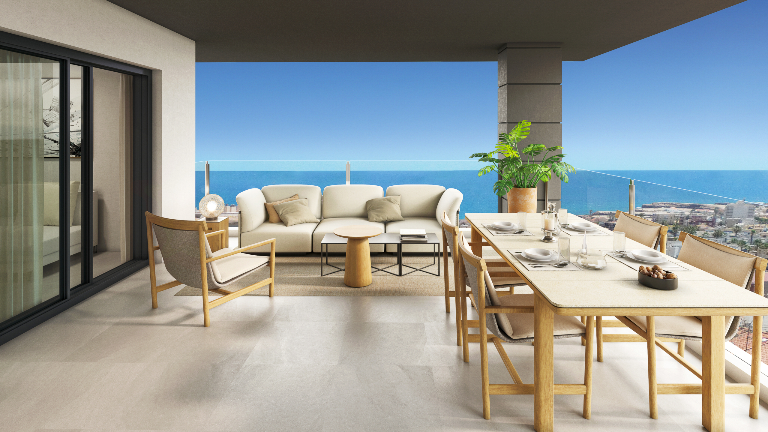 A5-Eden Beach-apartments-Torrevieja-terrace-penthouse_2 Apartamentos de diseño y vistas al Mediterráneo La Mata, Torrevieja