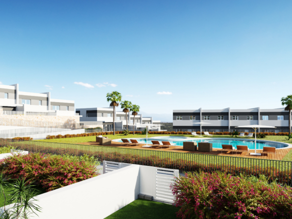 Nueva promoción de casas adosadas en construcción en Balcon de Fienstrat,