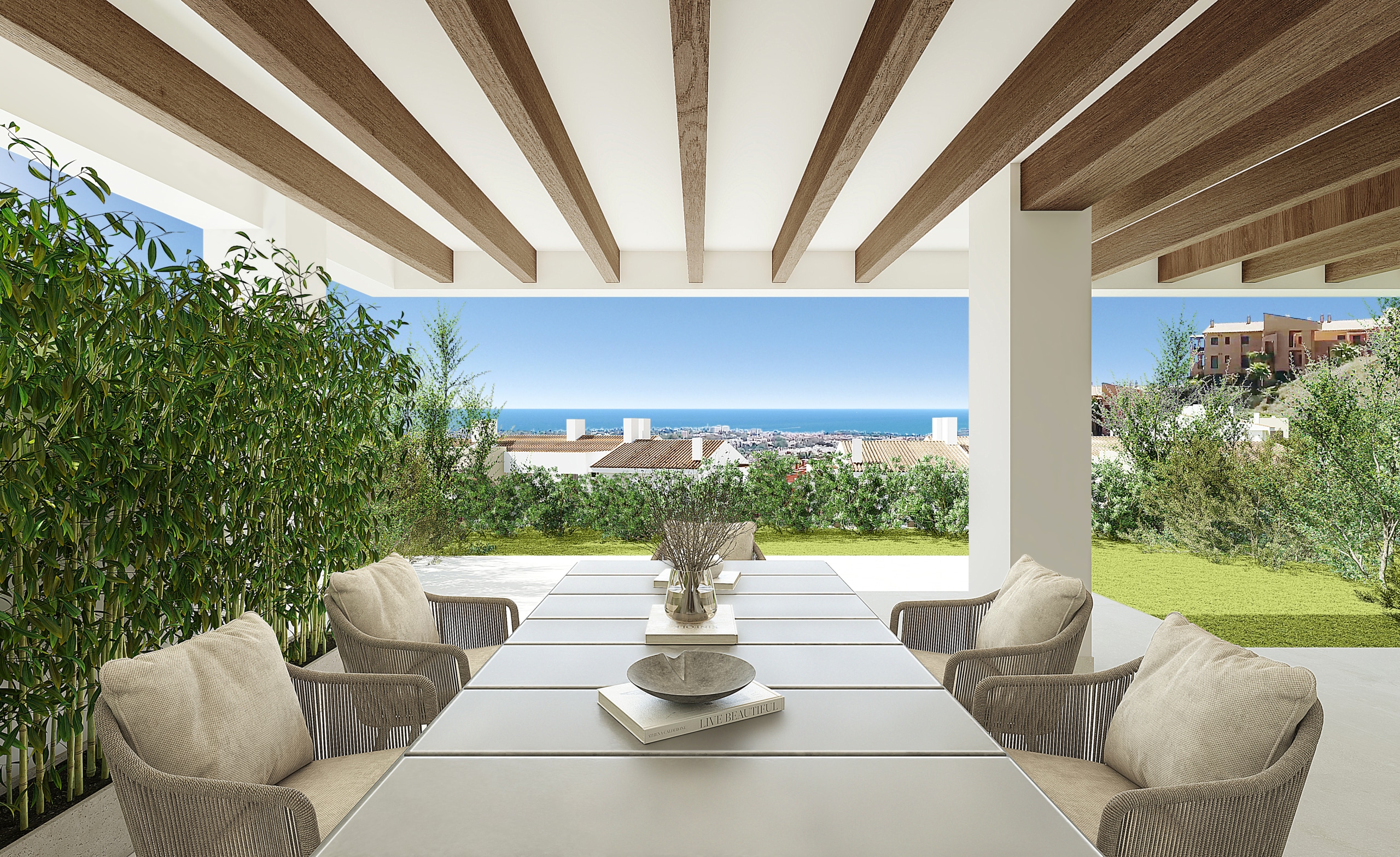 Nueva promocione en construcion en una zuna de total lujo y vistas panorámicas en Malaga