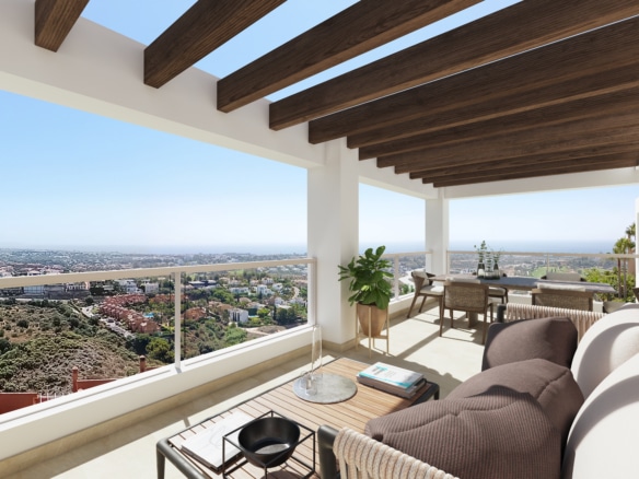 Nueva promocione en construcion en una zuna de total lujo y vistas panorámicas en Malaga