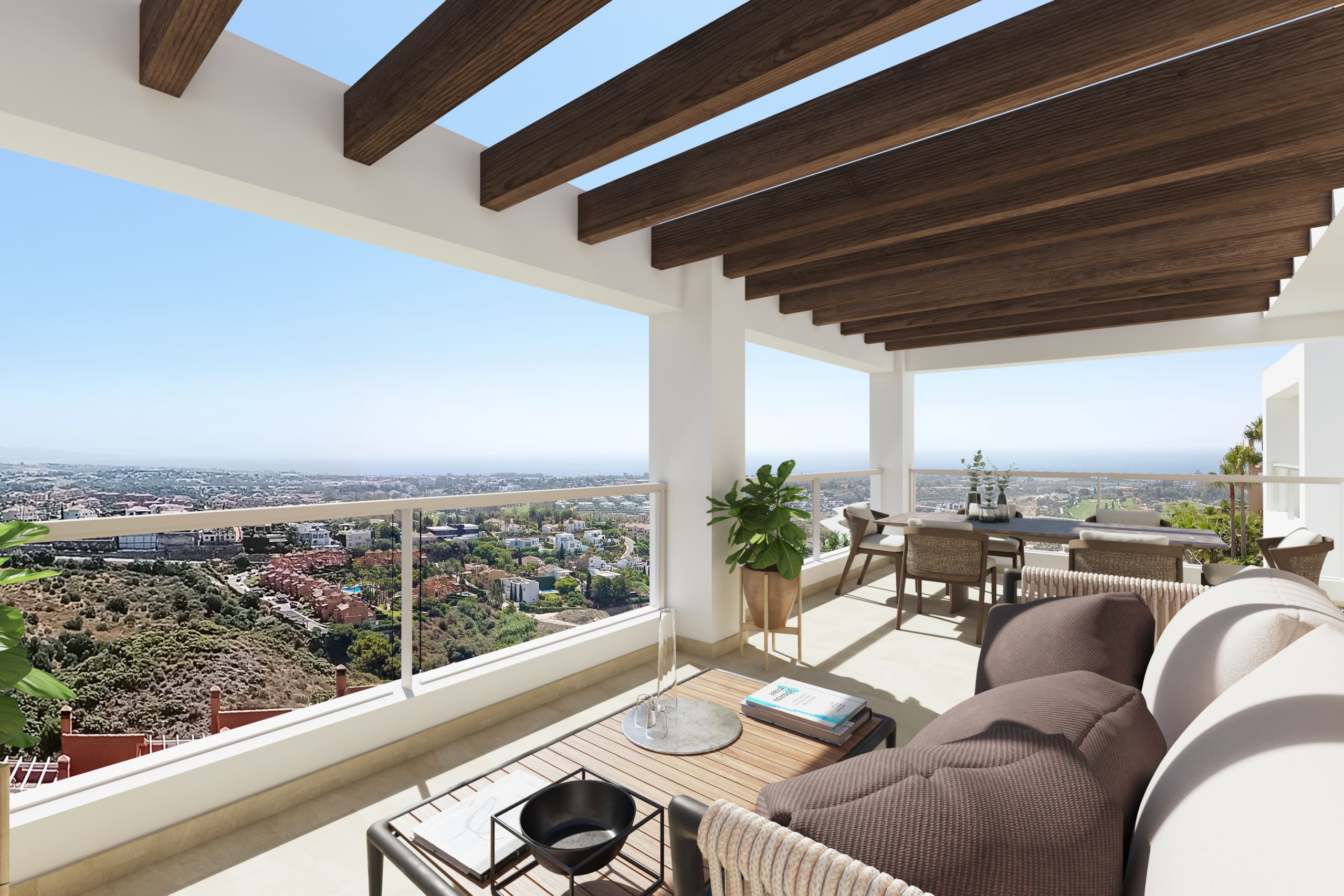 Nueva promocione en construcion en una zuna de total lujo y vistas panorámicas en Malaga