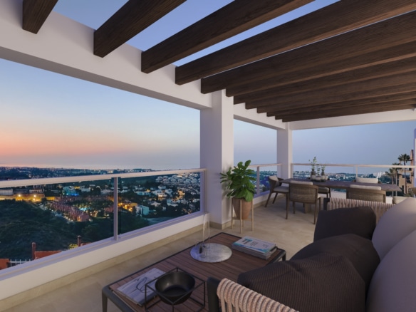 Nueva promocione en construcion en una zuna de total lujo y vistas panorámicas en Malaga