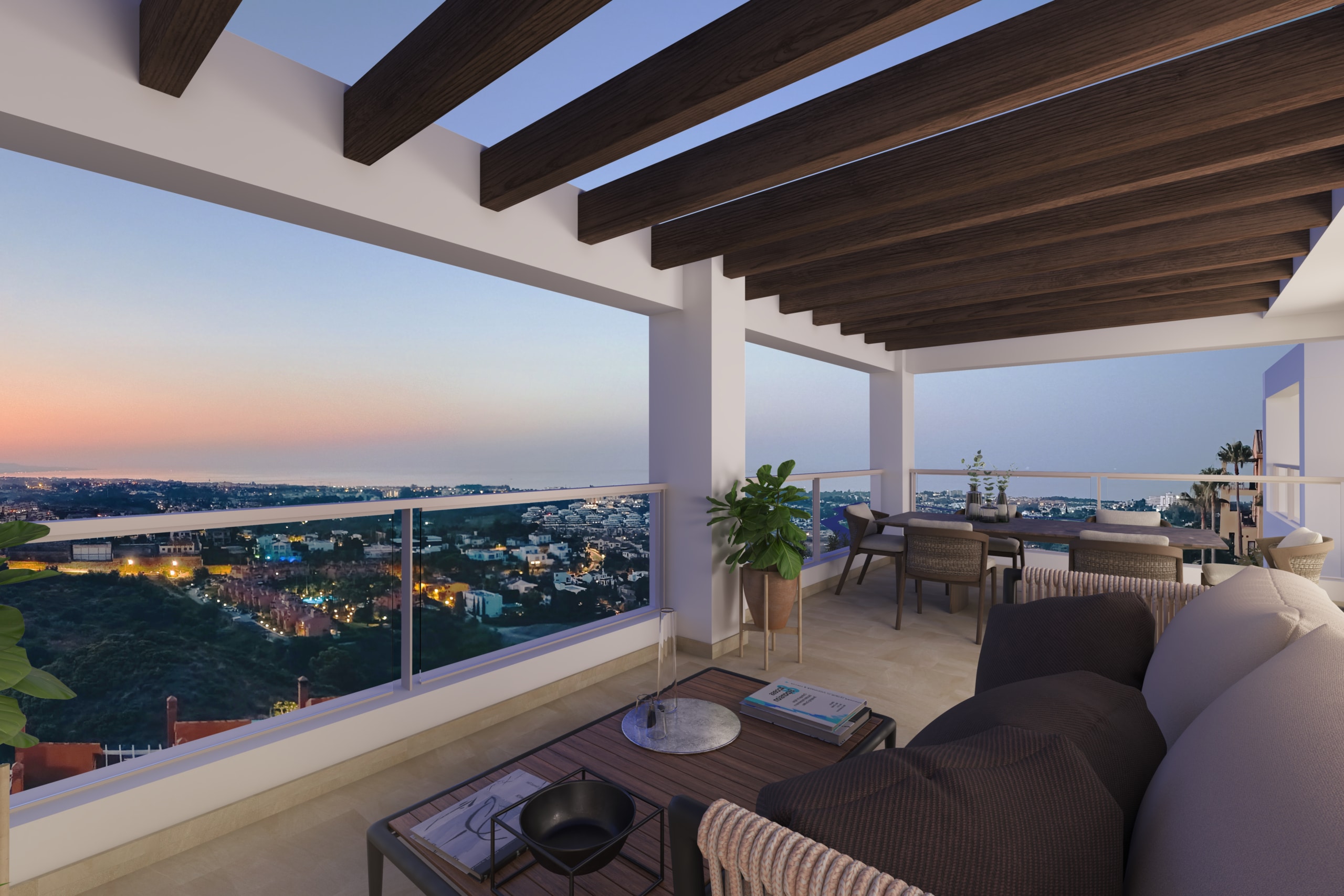 Nueva promocione en construcion en una zuna de total lujo y vistas panorámicas en Malaga