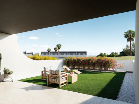 Nueva promoción de casas adosadas en construcción en Balcon de Fienstrat,