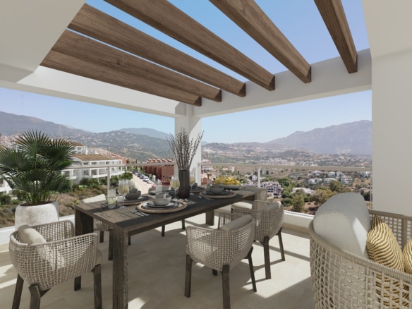 Nueva promocione en construcion en una zuna de total lujo y vistas panorámicas en Malaga