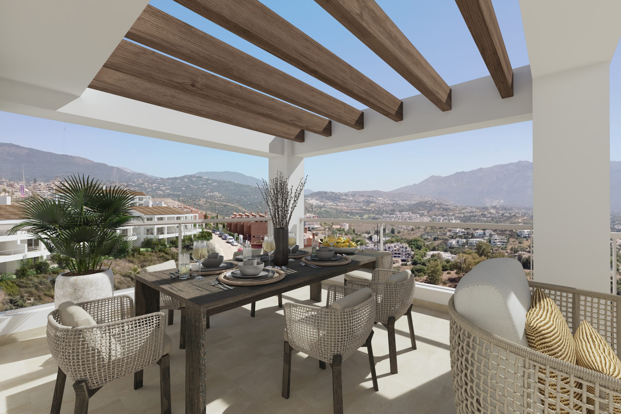 Nueva promocione en construcion en una zuna de total lujo y vistas panorámicas en Malaga