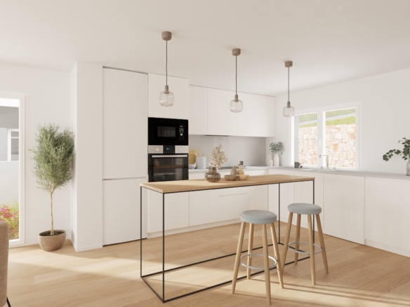 Nueva promoción de casas adosadas en construcción en Balcon de Fienstrat,
