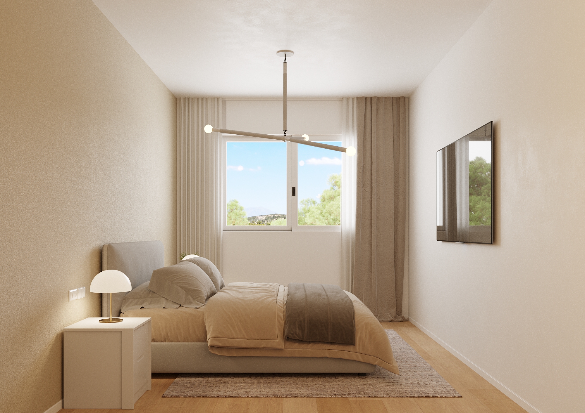B6.2_Breeze-phase 3-TOWNHOUSE Balcon Finestrat-Bedroom-Jun 25 Nueva promoción de casas adosadas en construcción en Balcon de Fienstrat,