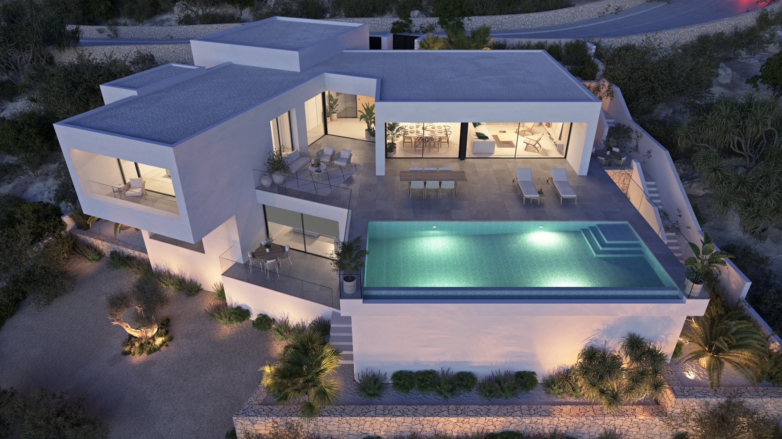VAPF_24L_NIGHT_4200px_230419_00000 Villa de verdadero lujo en proyecto ¨Altair ¨ en Cumbre del Sol