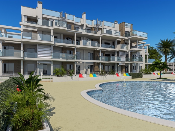 En Denia apartamentos de diseño contemporáneo a pocos pasos del Mediterráneo.