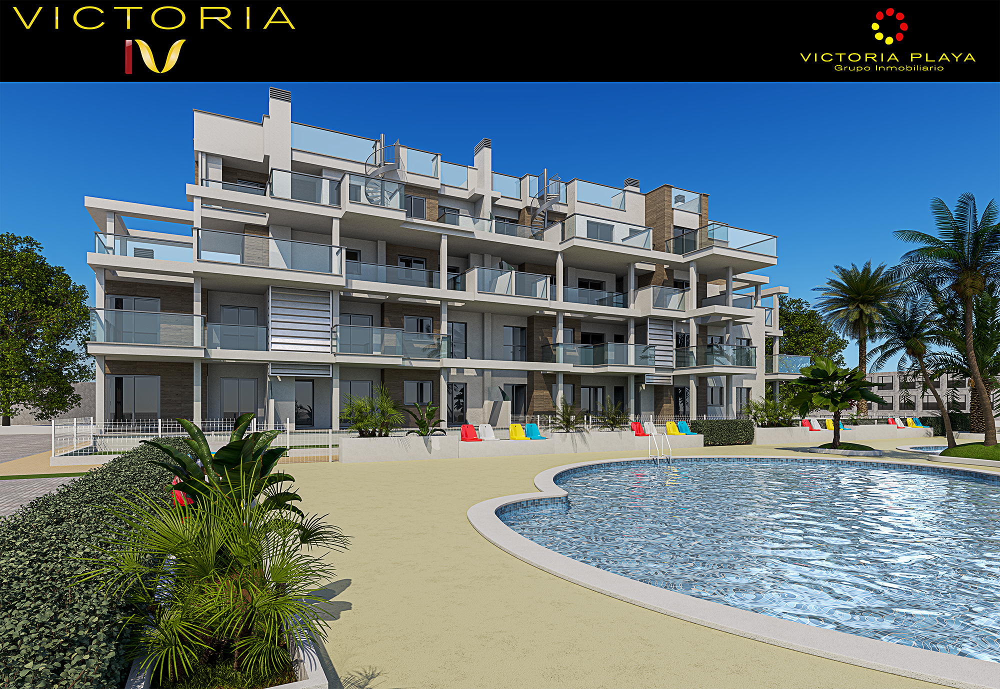 En Denia apartamentos de diseño contemporáneo a pocos pasos del Mediterráneo.