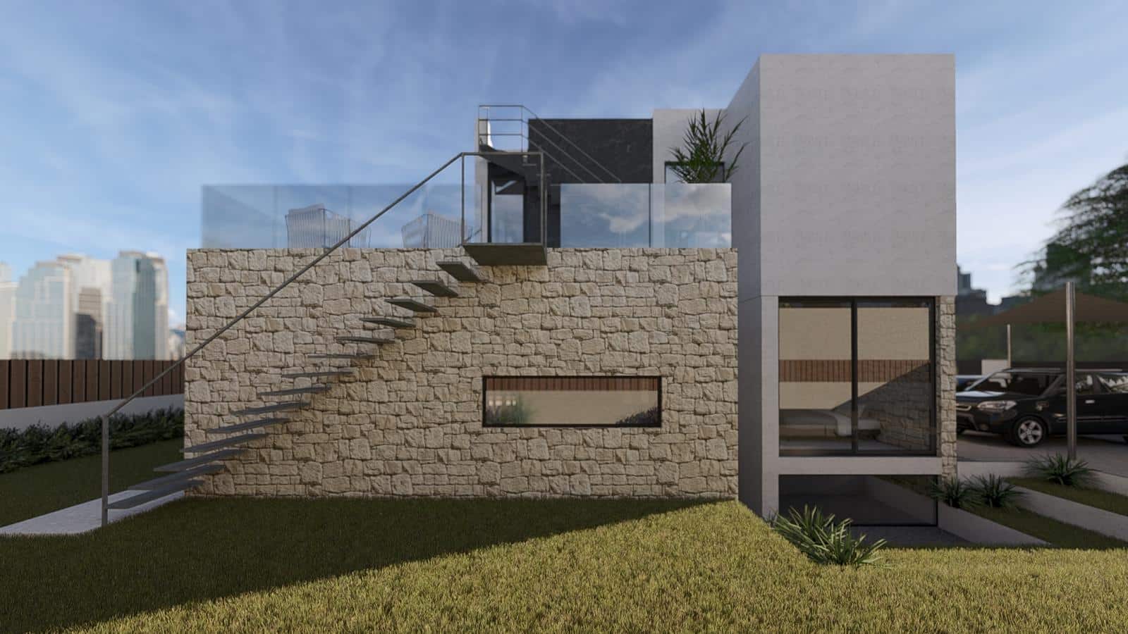 Villa exclusiva de diseño con sótano, solárium y piscina privada en Finestrat