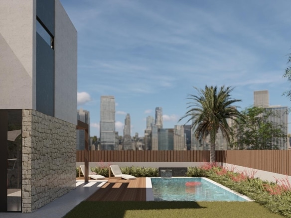 Villa exclusiva de diseño con sótano, solárium y piscina privada en Finestrat