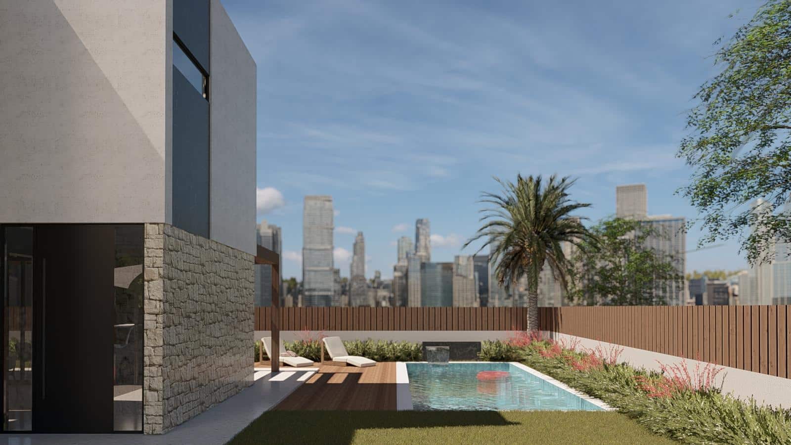 Villa exclusiva de diseño con sótano, solárium y piscina privada en Finestrat
