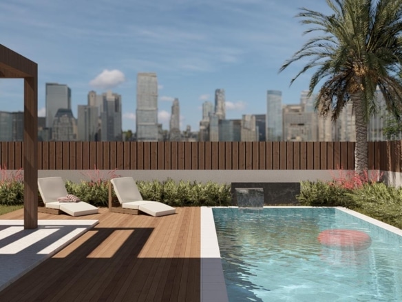 Villa exclusiva de diseño con sótano, solárium y piscina privada en Finestrat