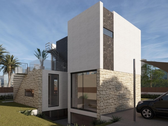 Villa exclusiva de diseño con sótano, solárium y piscina privada en Finestrat<span class="ninja-ref-data" data-ref="F0018" style="display:none;"></span>