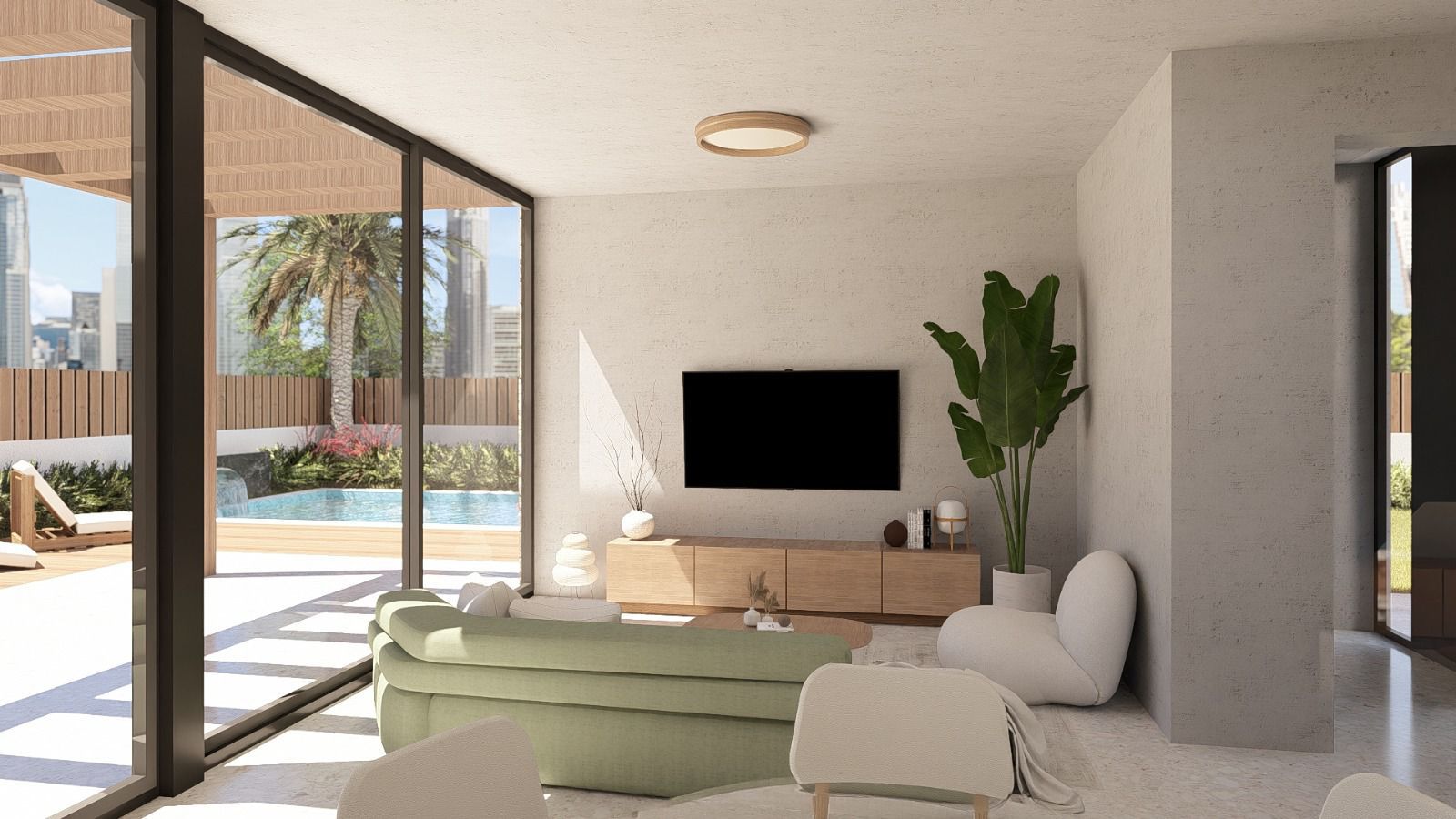 Villa exclusiva de diseño con sótano, solárium y piscina privada en Finestrat
