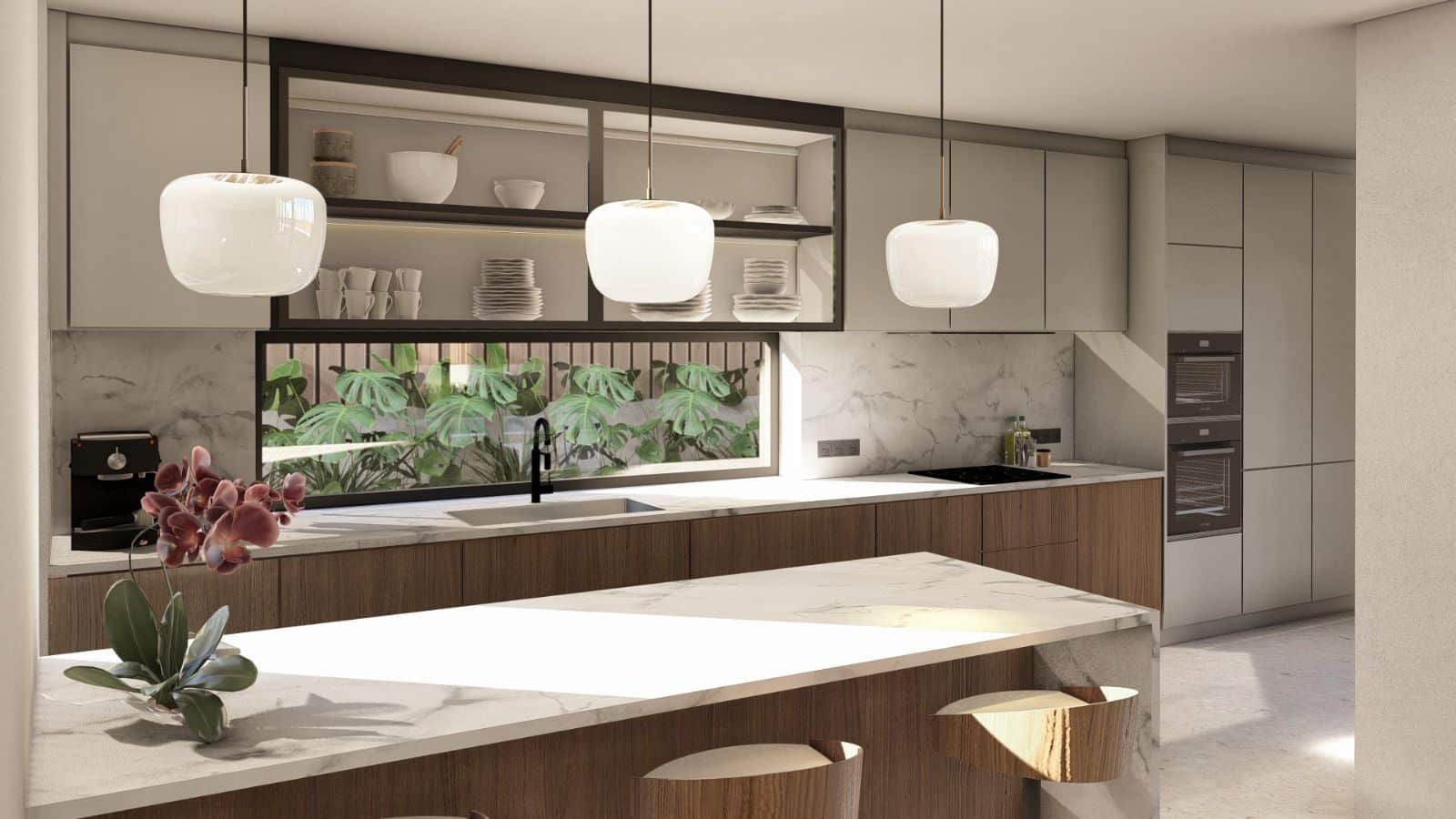 Villa exclusiva de diseño con sótano, solárium y piscina privada en Finestrat